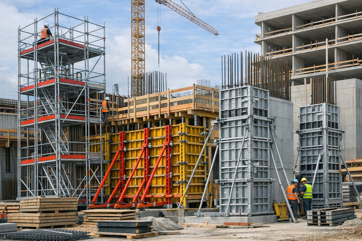 Effektive stilladsløsninger og forskalling til komplekse byggeprojekter i Danmark